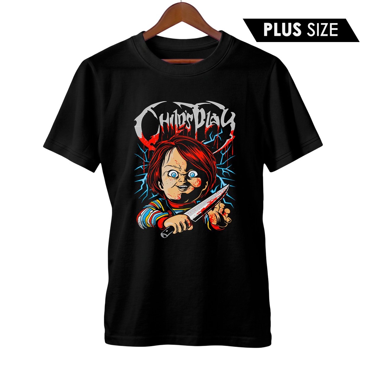 Camiseta Plus Size Brinquedo Assassino + Banda Obituary | Rock Horror