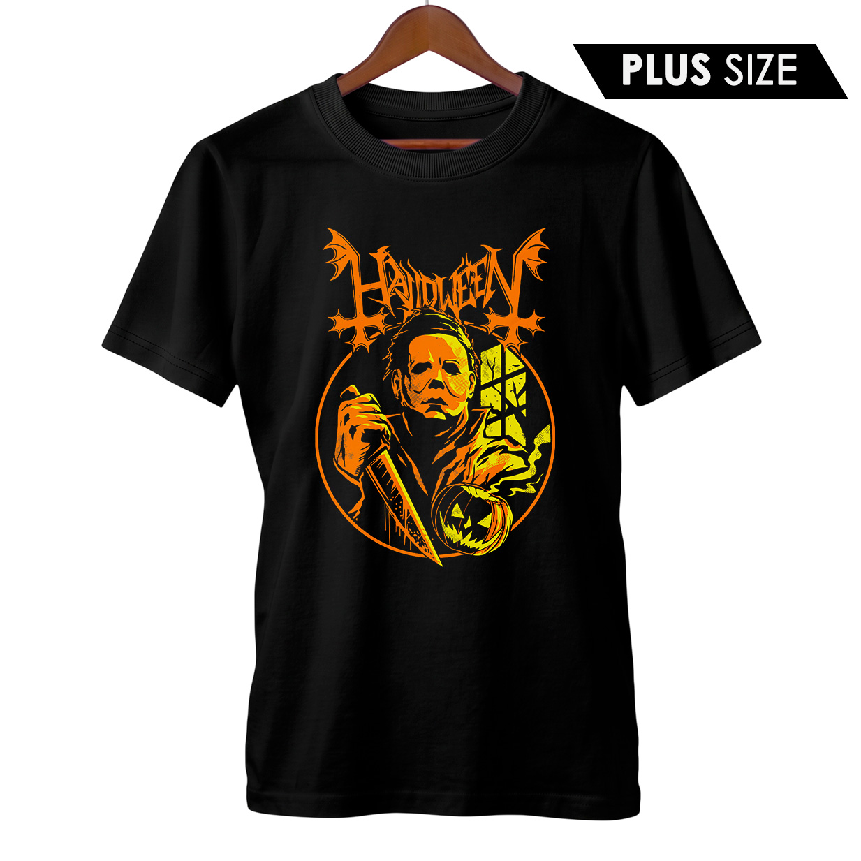 Camiseta Plus Size Halloween + Banda Mayhem | Rock Horror