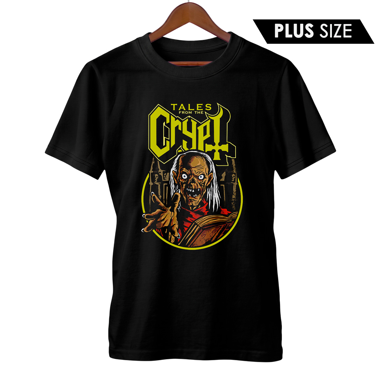 Camiseta Plus Size Contos da Cripta + Banda Ghost | Rock Horror