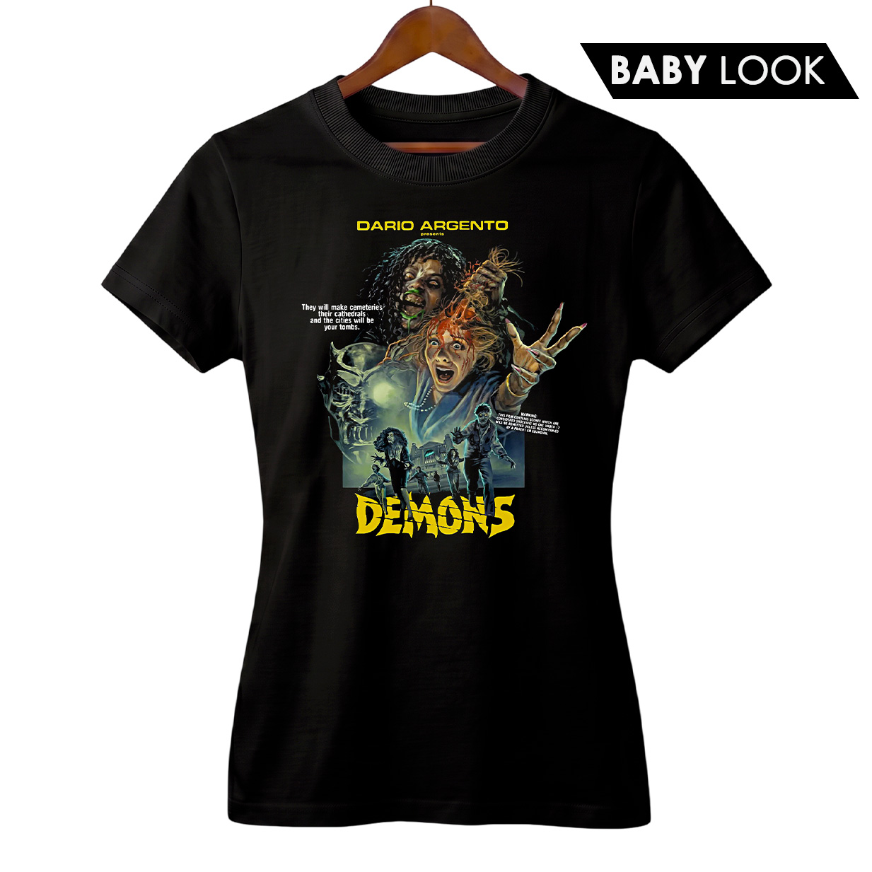 Baby Look Feminina Demons – Filhos das Trevas | A Noite dos Possuídos | Filme de Terror