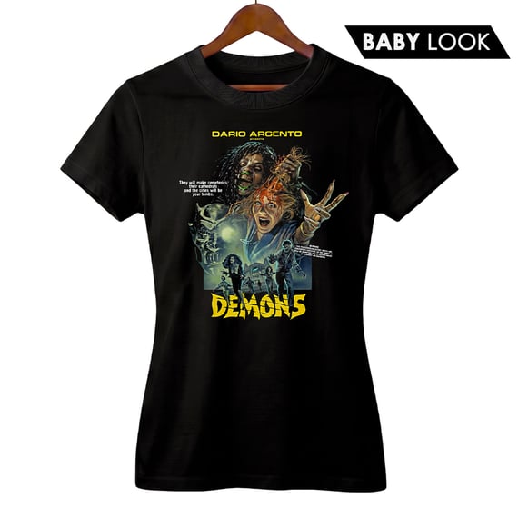 Baby Look Feminina Demons – Filhos das Trevas | A Noite dos Possuídos | Filme de Terror