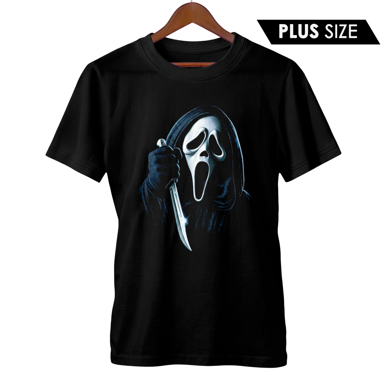 Camiseta Plus Size Pânico | A Máscara do Ghostface | Filme de Terror