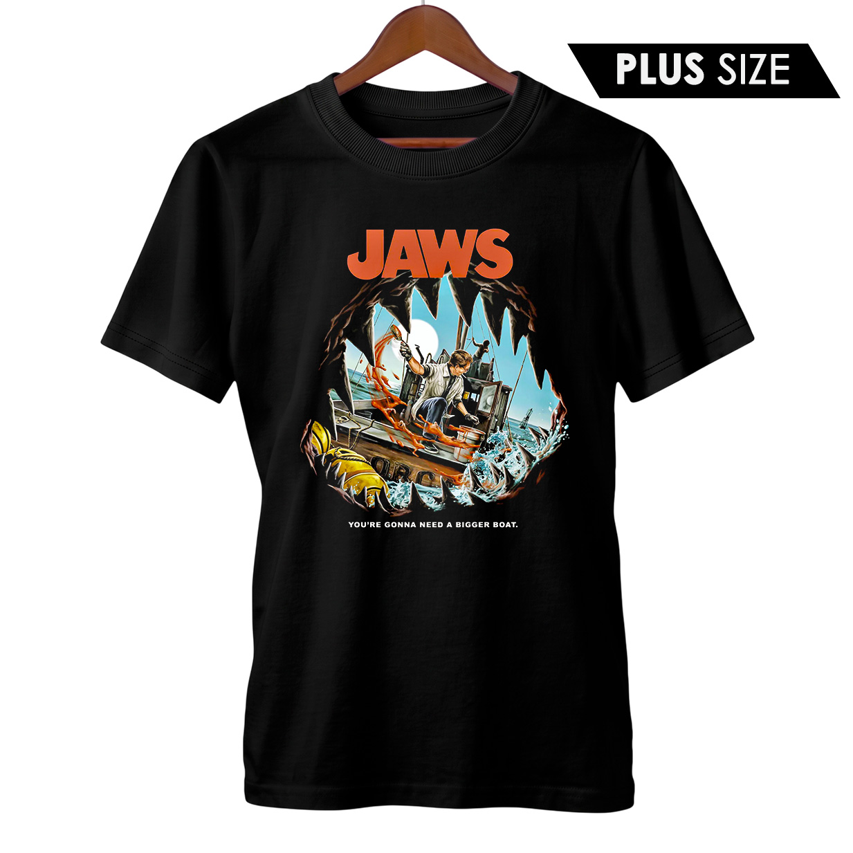 Camiseta Plus Size Tubarão | Vamos Precisar de um Barco Maior | Filme de Terror