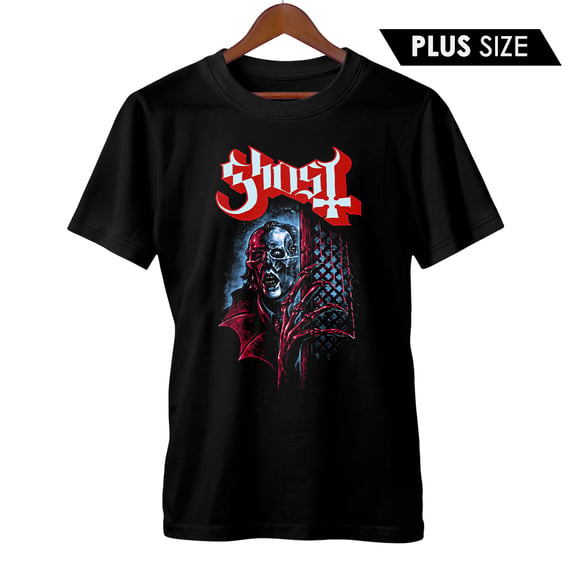 Camiseta Plus Size Ghost | Skeleta | Rock