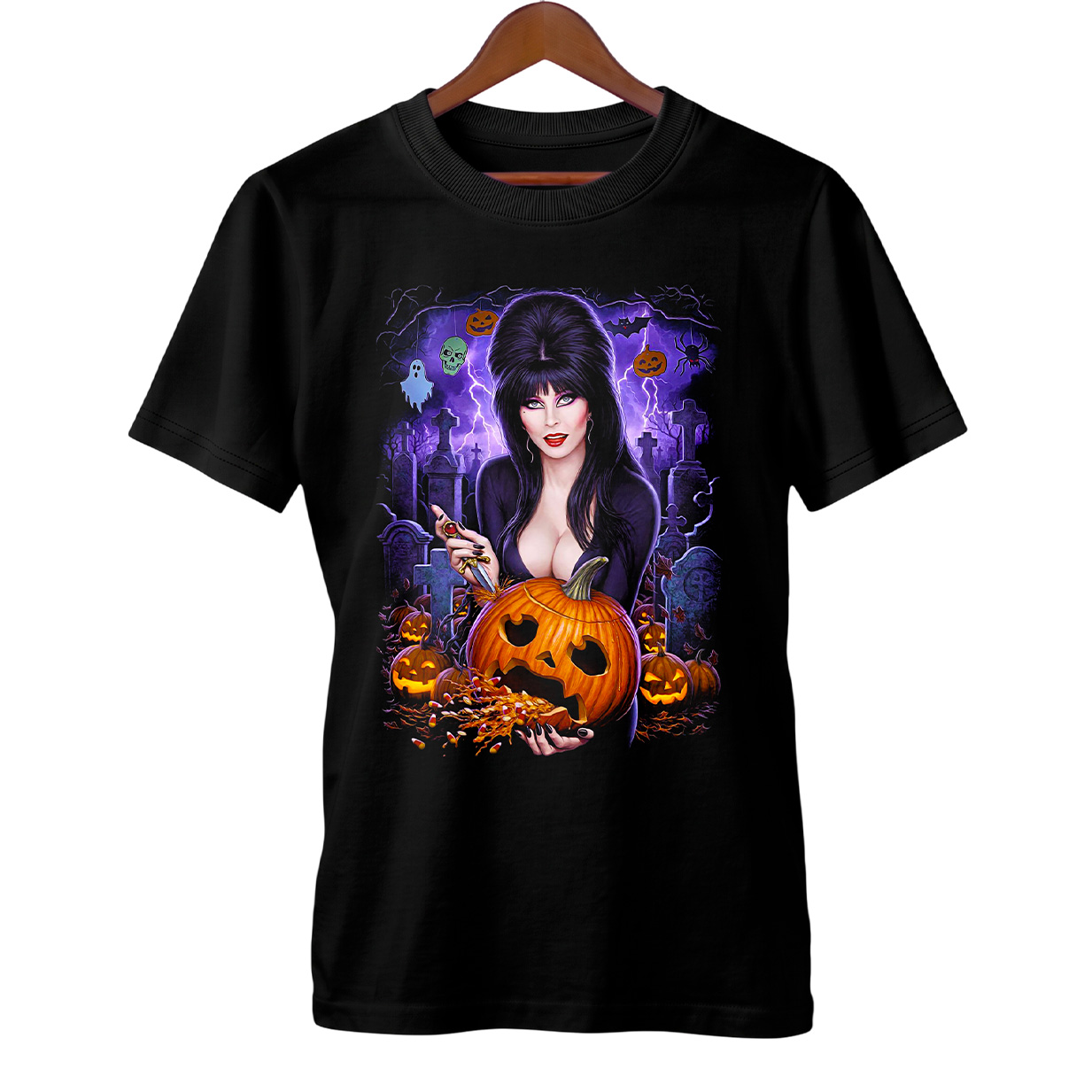 Camiseta Elvira: A Rainha das Trevas | Gostosuras Macabras | Filme de Terror