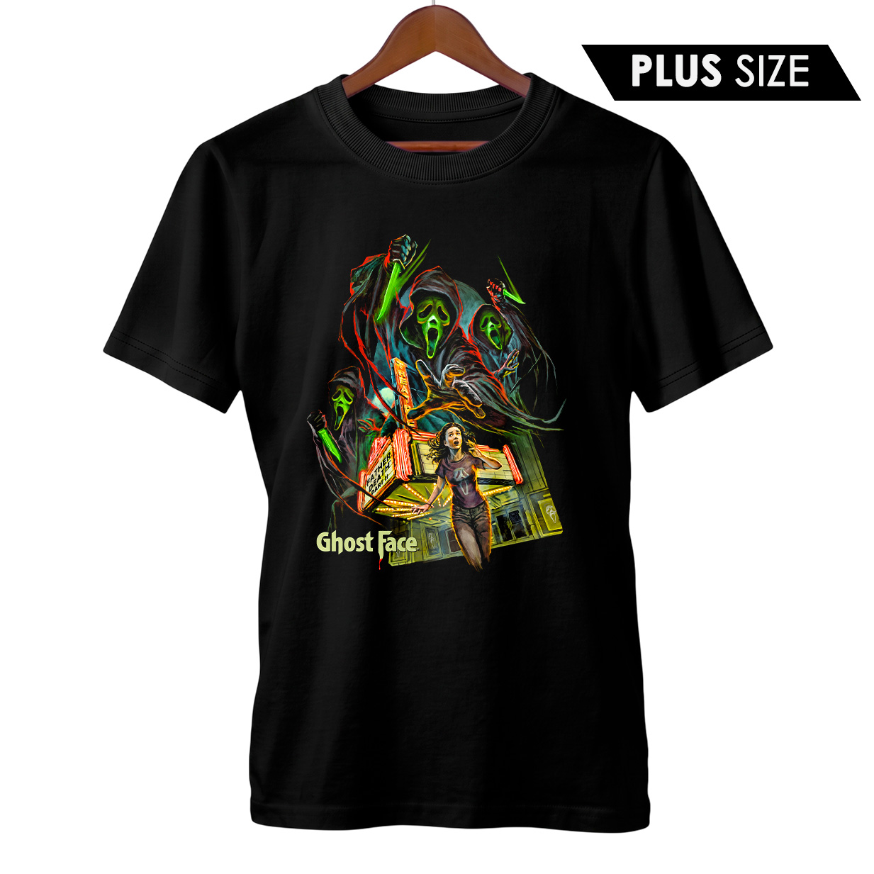 Camiseta Plus Size Pânico | Noite das Máscaras | Ghostface | Filme de Terror