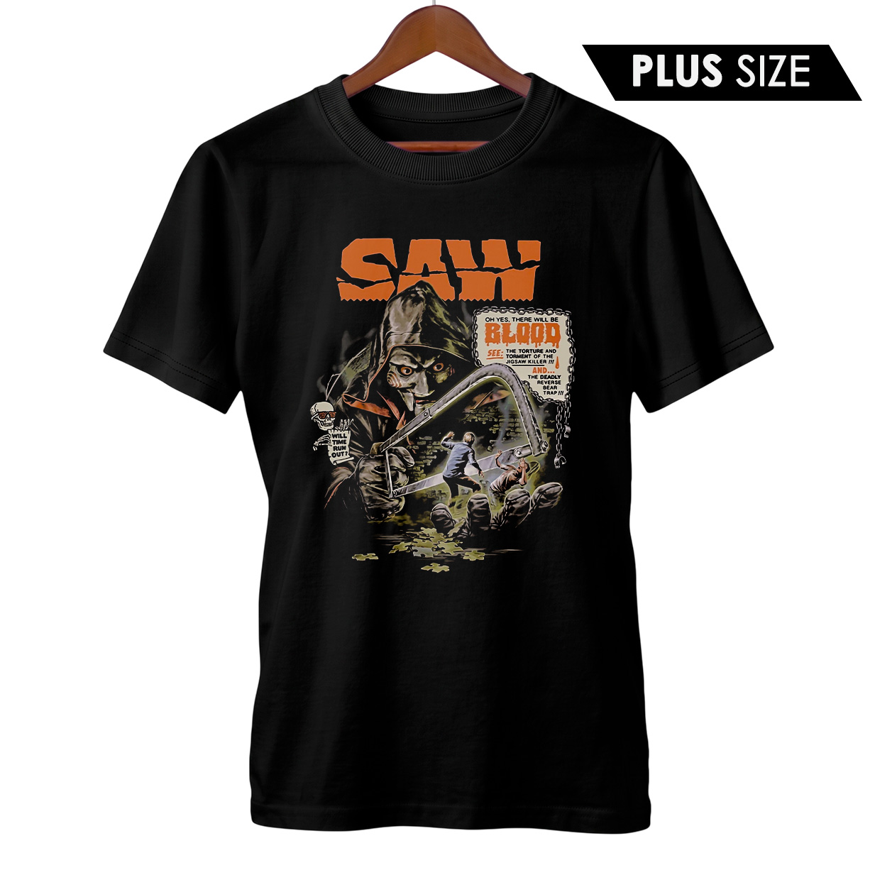 Camiseta Plus Size Jogos Mortais | Filme de Terror
