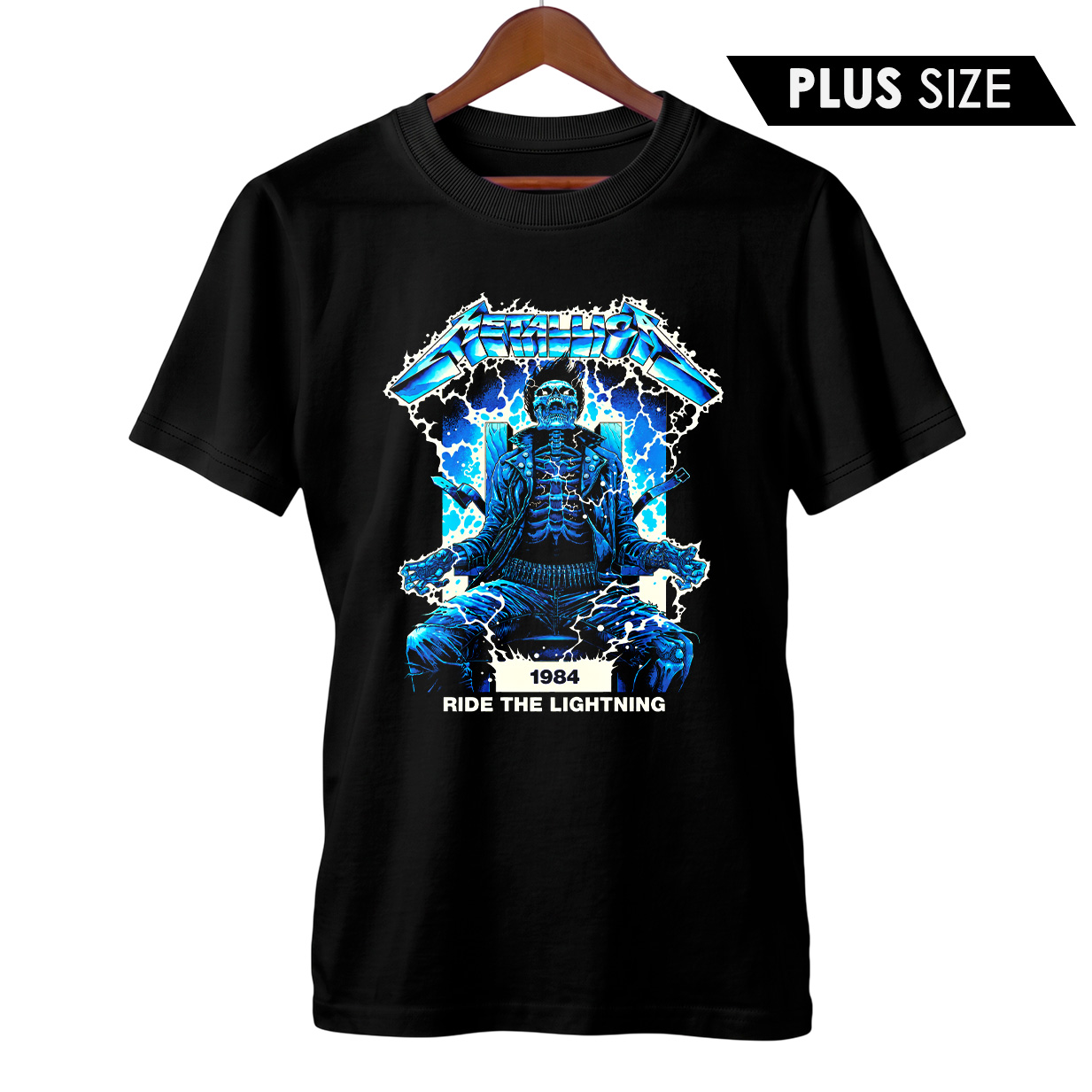 Camiseta Plus Size Metallica | Ride the Lightning | Rock