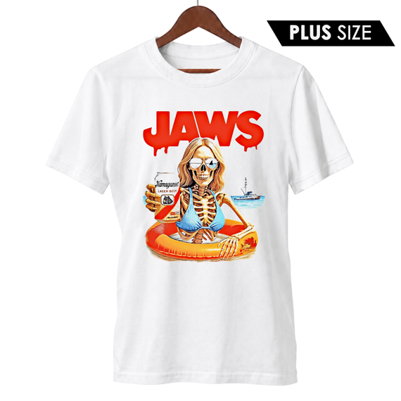 Camiseta Plus Size Tubarão | Mergulho Sem Volta | Filme de Terror