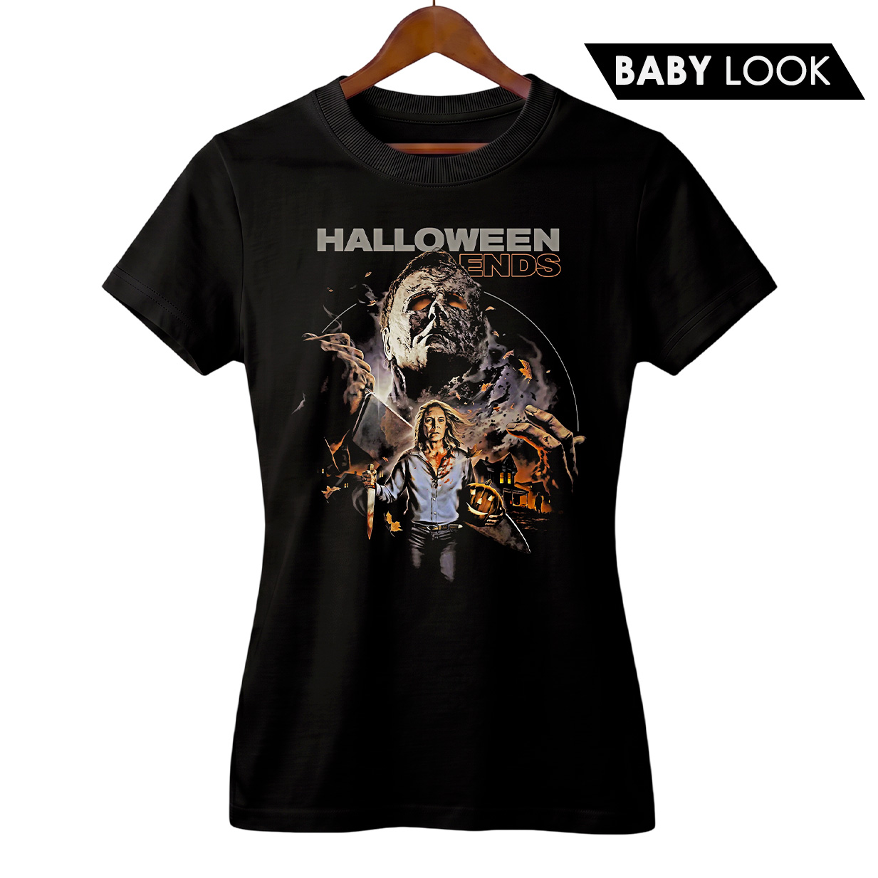 Camiseta Feminina Halloween Ends | O Confronto Final | Filme de Terror