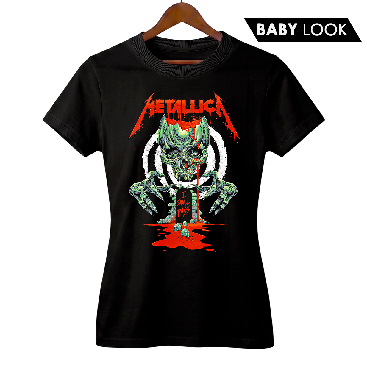 Baby Look Feminina Metallica | Creeping Death | Rock