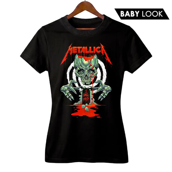 Baby Look Feminina Metallica | Creeping Death | Rock