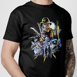 Nome do produto Camiseta A Hora do Pesadelo 6 | Freddy em 3D | Filme de Terror