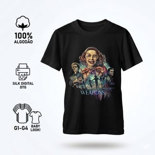 Nome do produto Camiseta Feminina A Hora do Mal Estampa Filme Terror