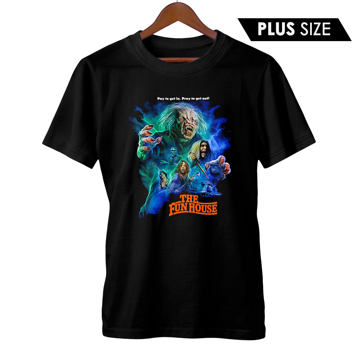 Camiseta Plus Size Pague para Entrar Reze para Sair | Filme de Terror
