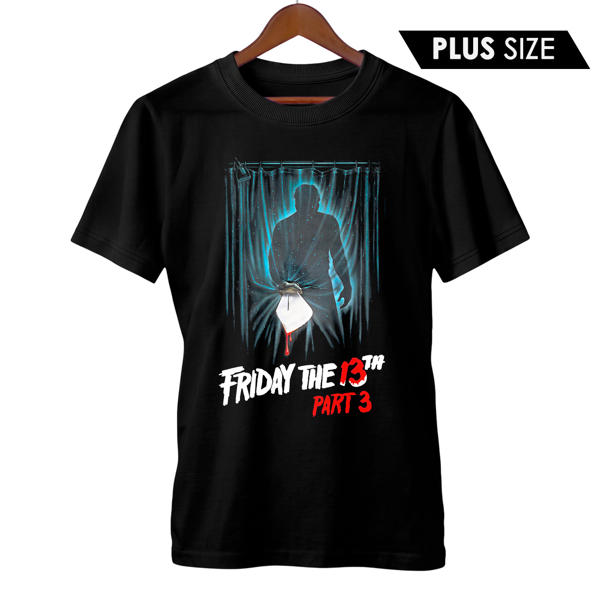 Camiseta Plus Size Sexta-Feira 13 - Parte 3 | Capa do Filme | Filme de Terror