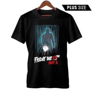 Camiseta Plus Size Sexta-Feira 13 - Parte 3 | Capa do Filme | Filme de Terror