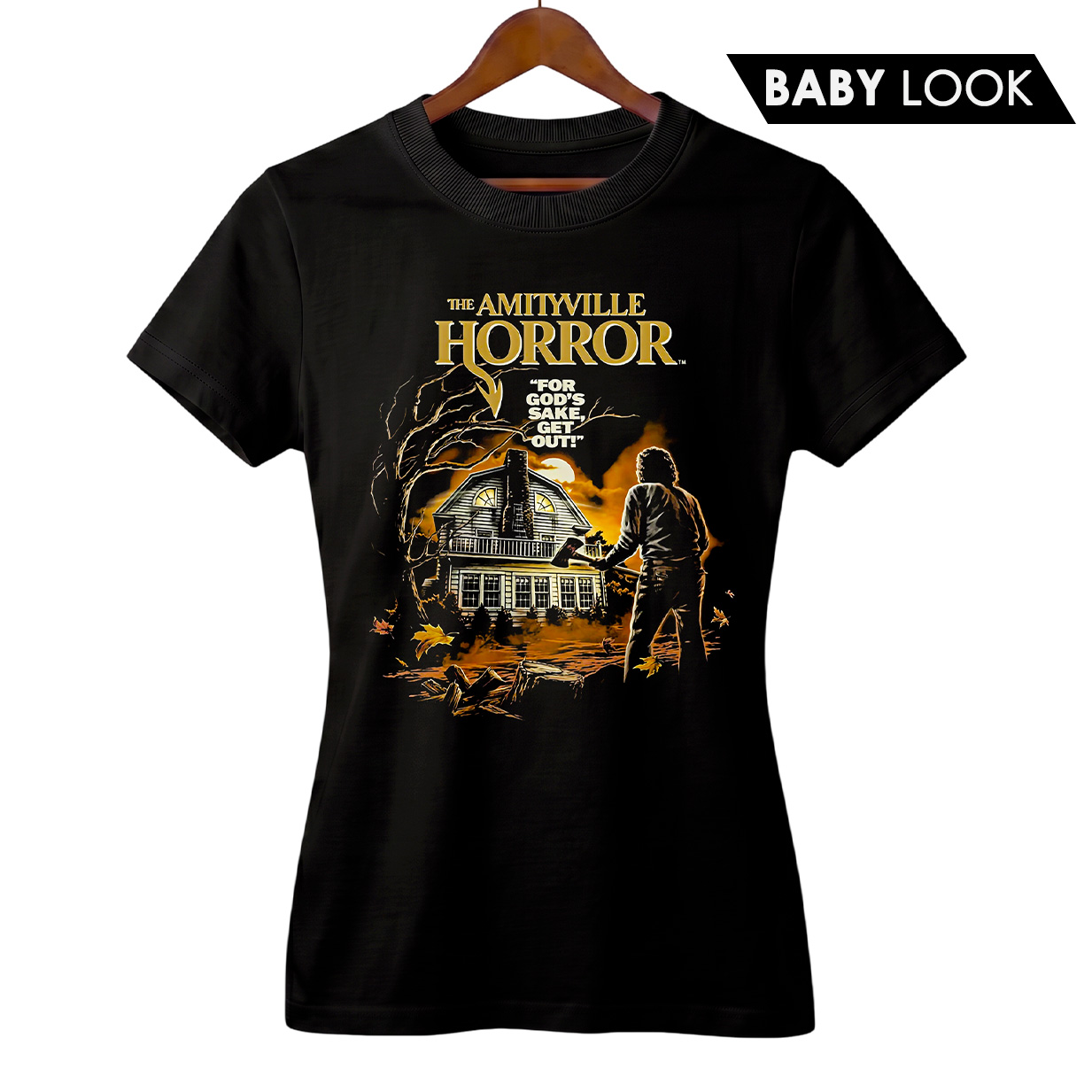 Baby Look Feminina Horror em Amityville | Filme de Terror