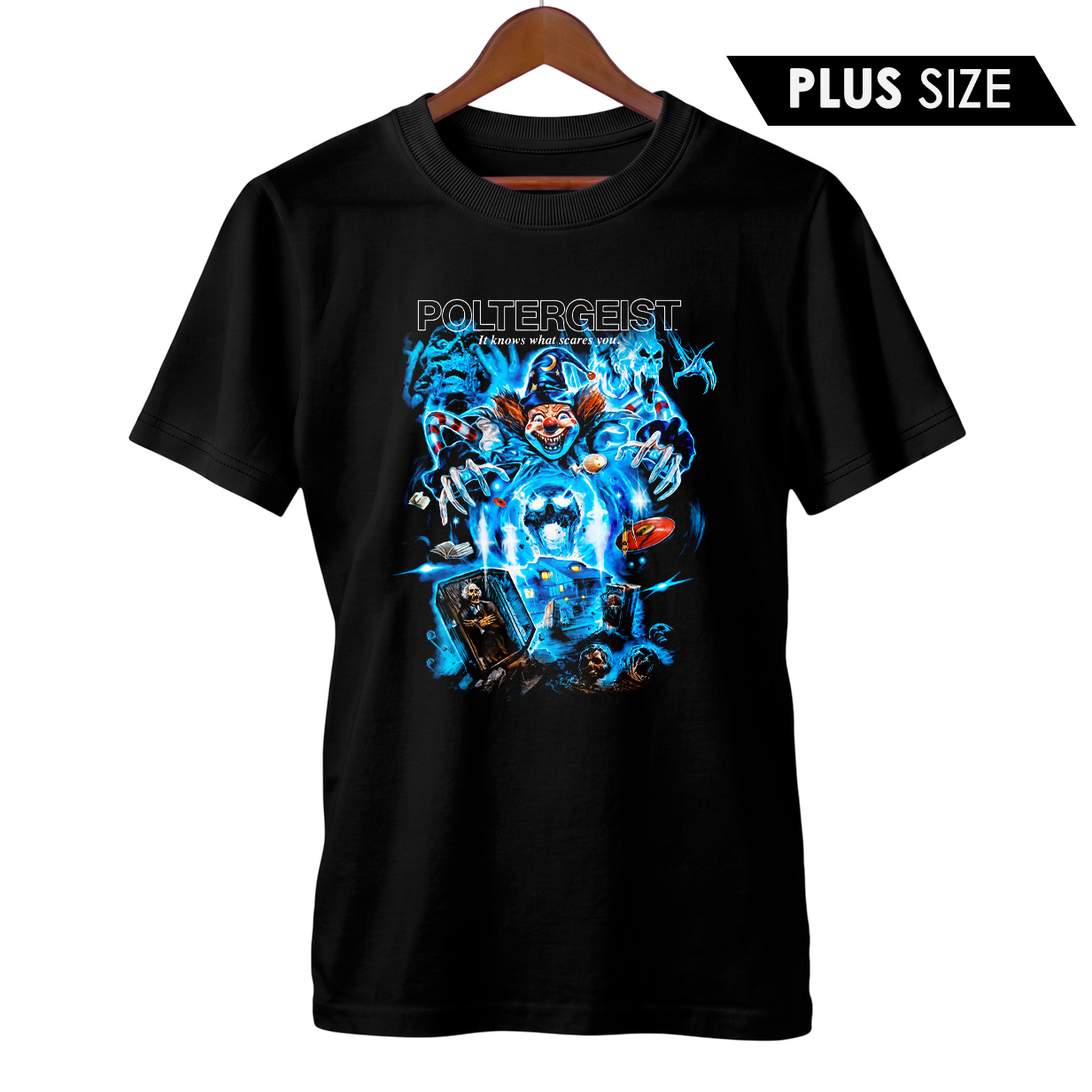 Camiseta Plus Size Poltergeist | Eles Sabem o Que Te Assusta | Filme de Terror