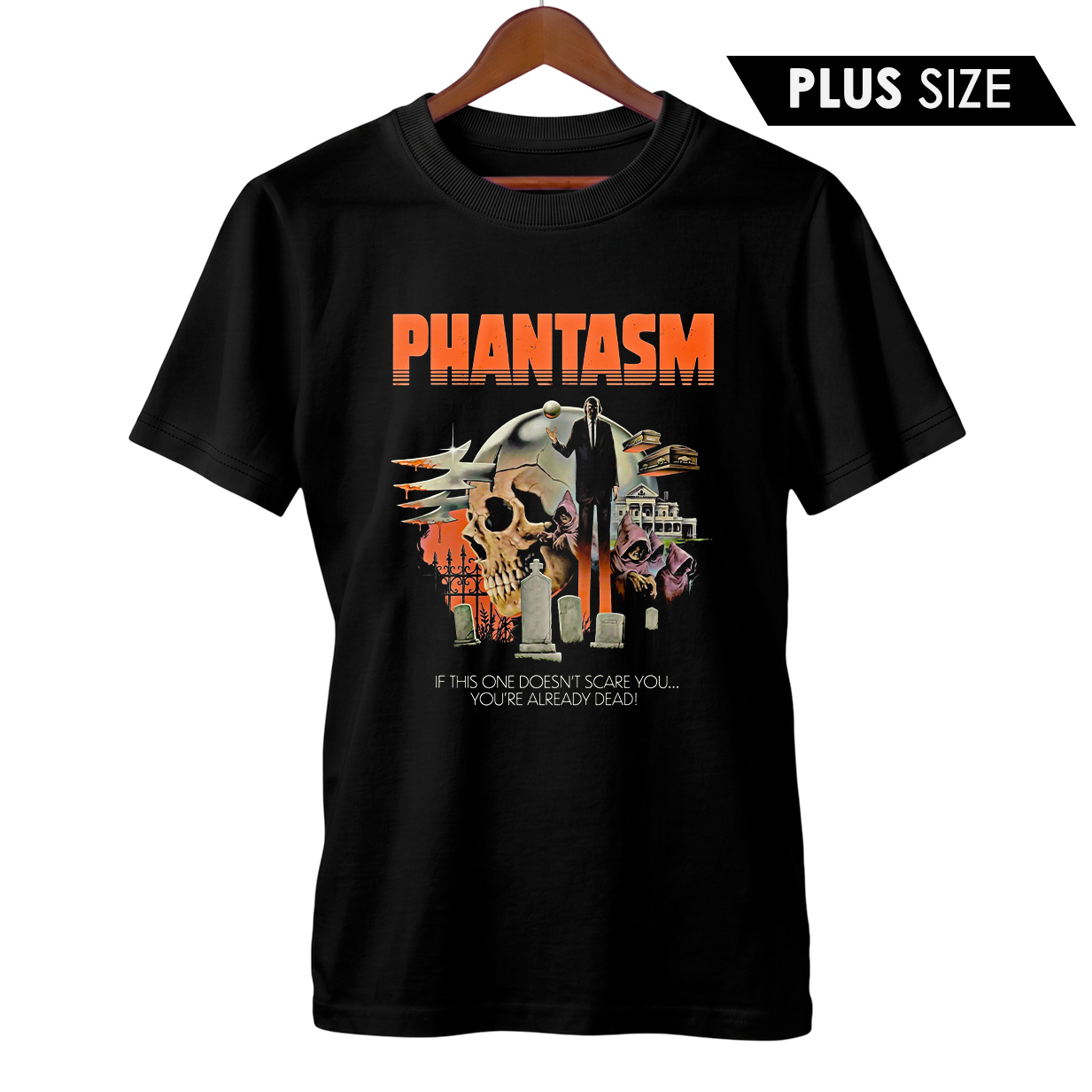 Camiseta Plus Size Fantasma | Entre Túmulos e Pesadelos | Filme de Terror