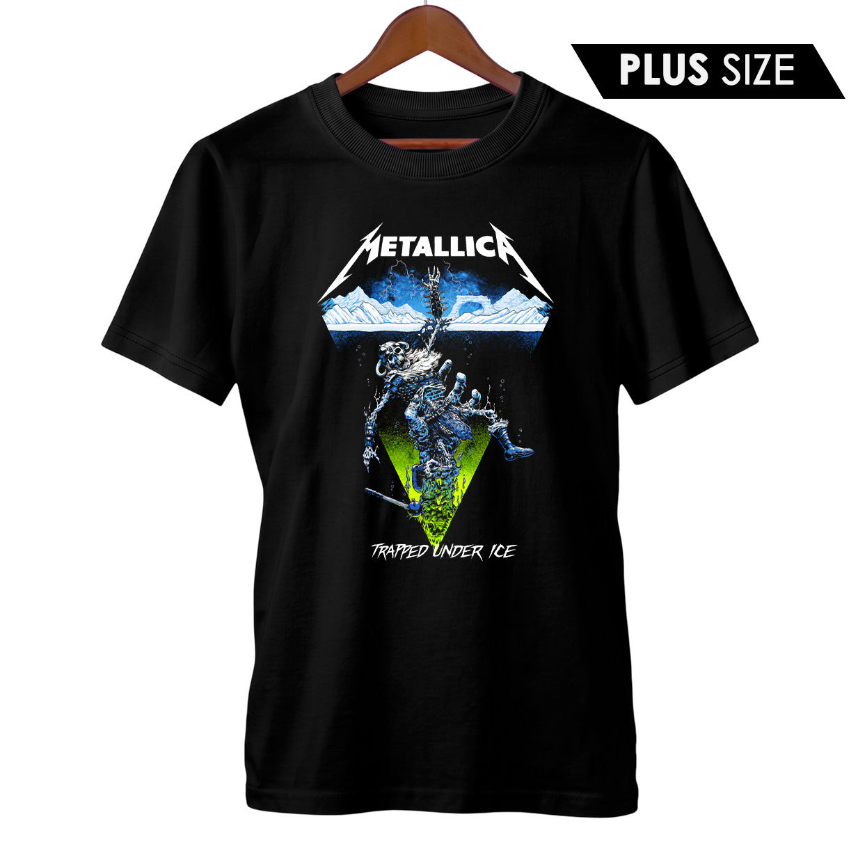 Camiseta Plus Size Metallica | Trapped Under Ice | Rock