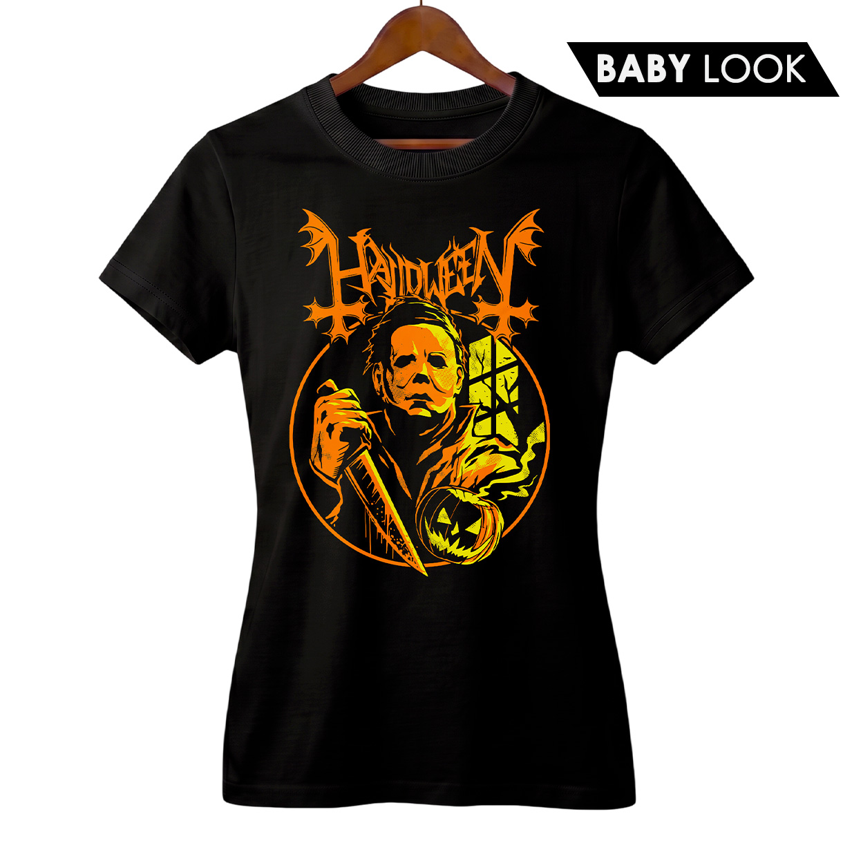 Baby Look Feminina Halloween + Banda Mayhem | Rock Horror