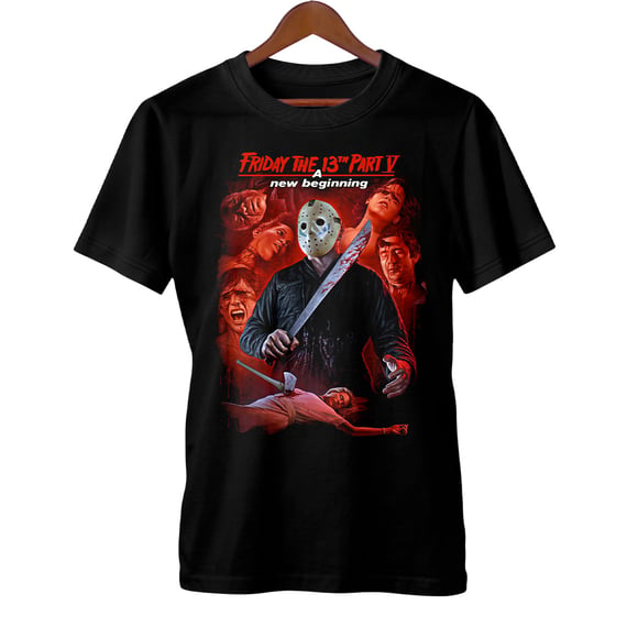 Camiseta Sexta-Feira 13 Parte 5: Um Novo Começo Estampa Filme Terror