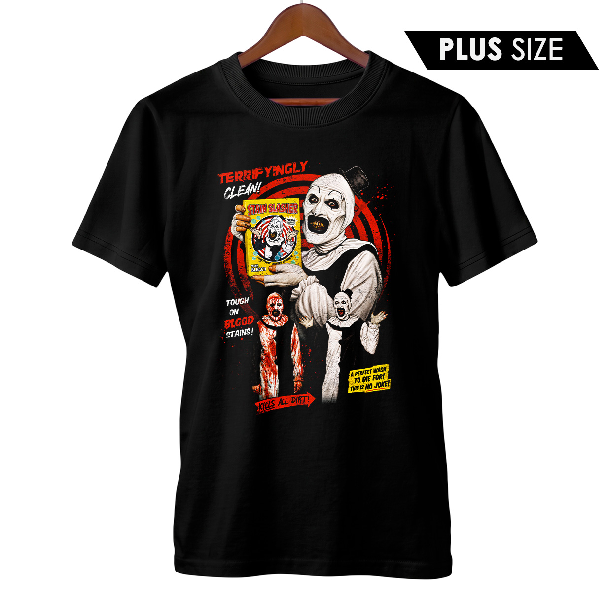 Camiseta Plus Size Terrifier | Tira-Manchas do Art | Filme de Terror