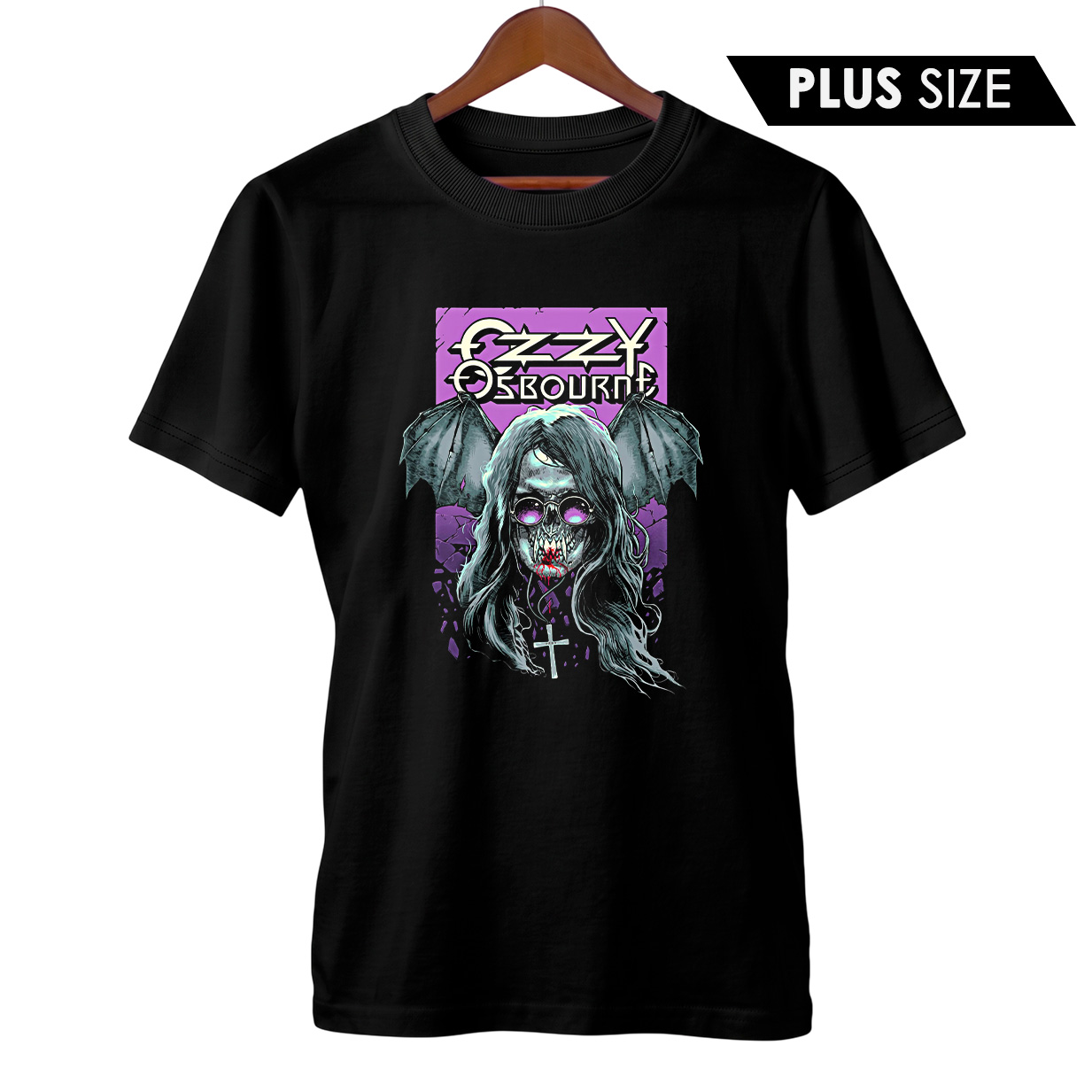 Camiseta Plus Size Ozzy Osbourne | Morcego das Trevas | Rock