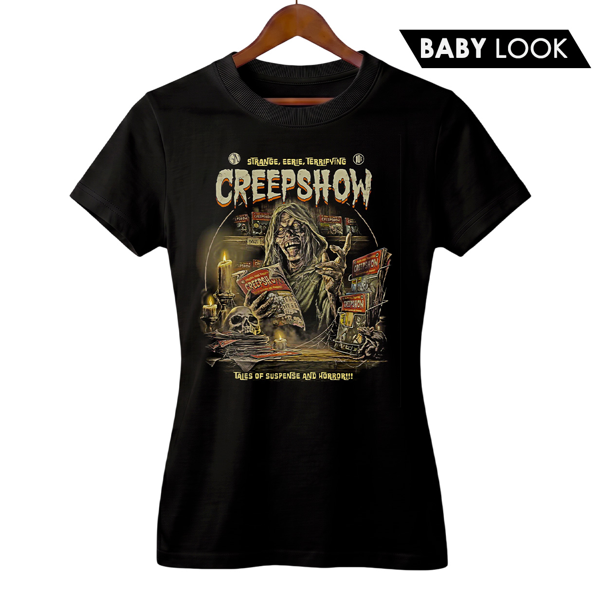 Baby Look Feminina Creepshow | Contos de Horror | Filme de Terror