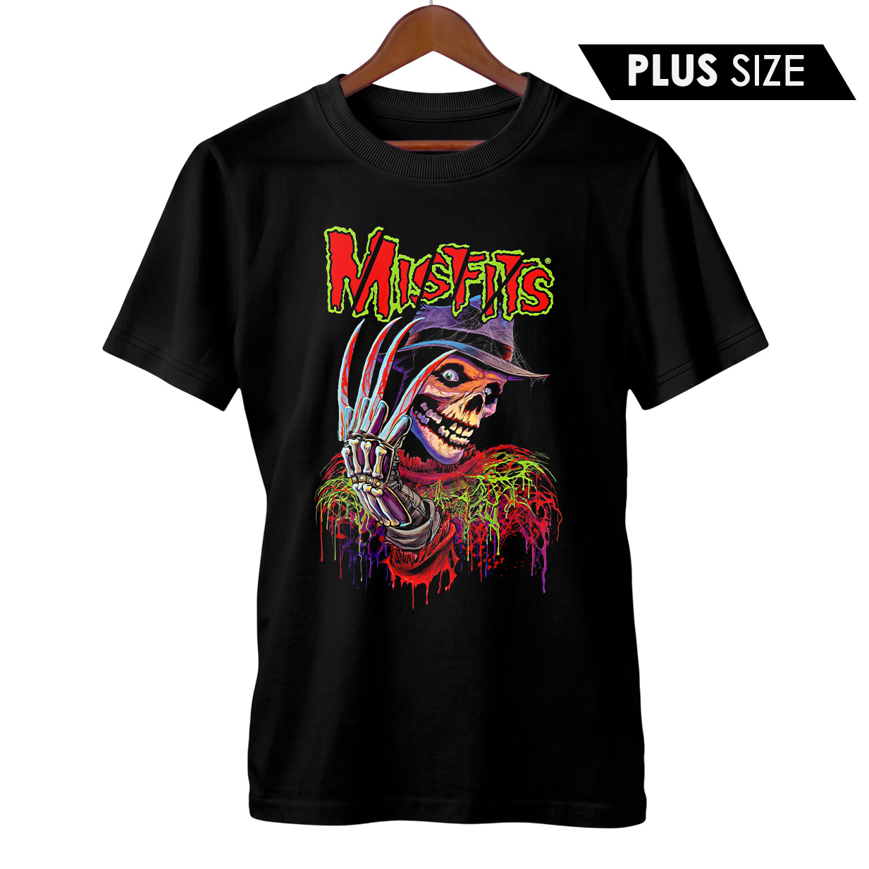 Camiseta Plus Size Misfits | Fiend Krueger | Rock