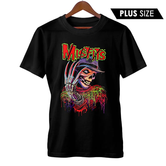 Camiseta Plus Size Misfits | Fiend Krueger | Rock