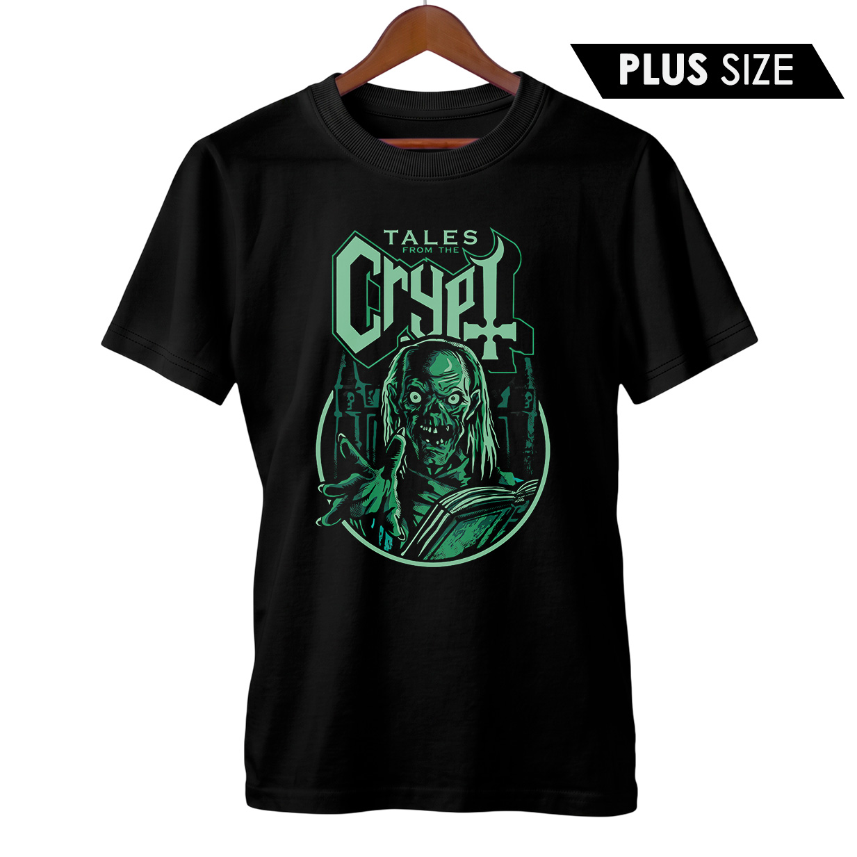 Camiseta Plus Size Contos da Cripta + Banda Ghost | Rock Horror