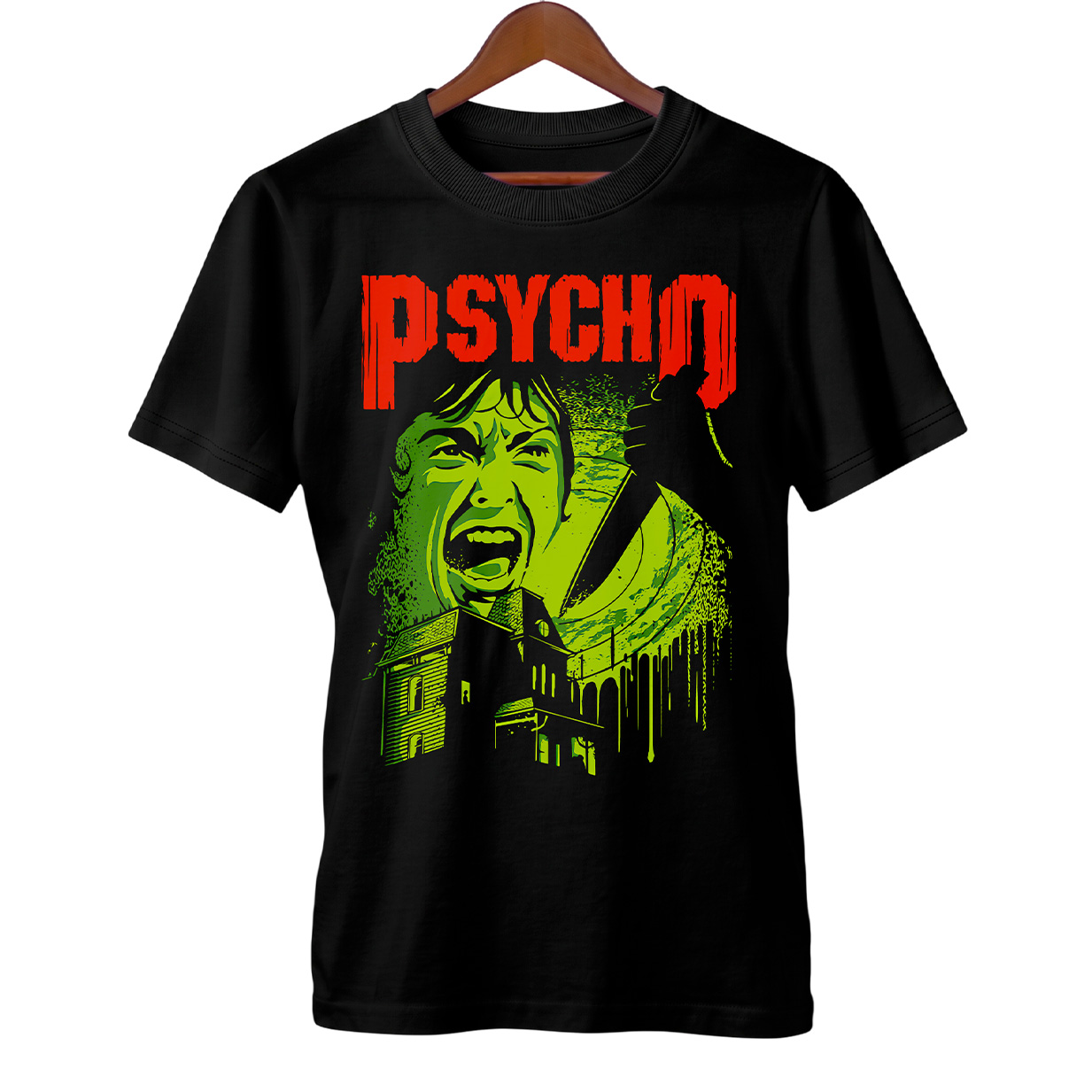 Camiseta Psicose + Banda Pantera | Rock Horror