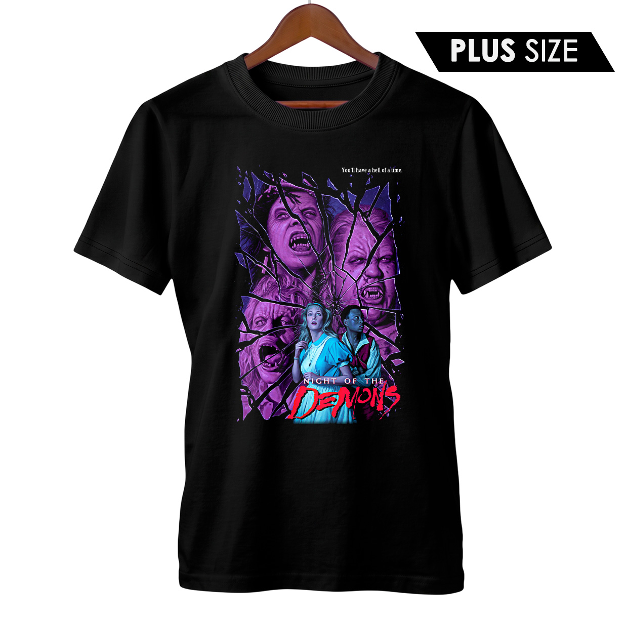 Camiseta Plus Size A Noite dos Demônios | Reflexos do Inferno | Filme de Terror