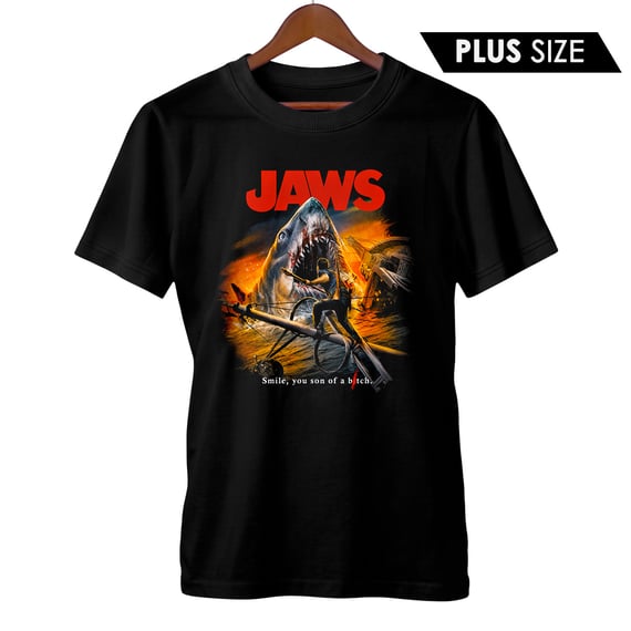 Camiseta Plus Size Tubarão | Confronto Final | Filme de Terror