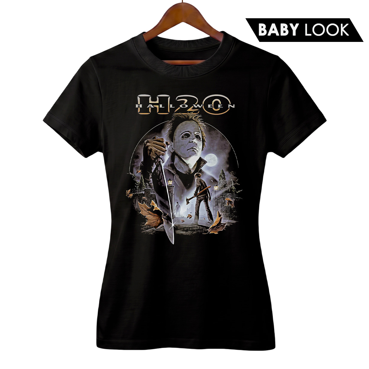 Camiseta Feminina Halloween H20 | 20 Anos Depois | Filme de Terror