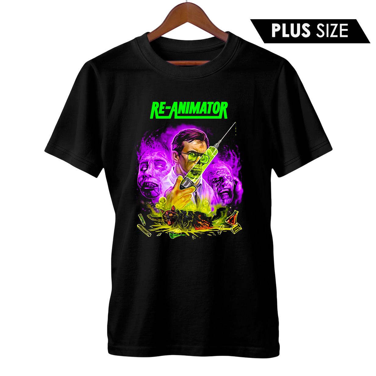 Camiseta Plus Size Re-Animator | Filme de Terror