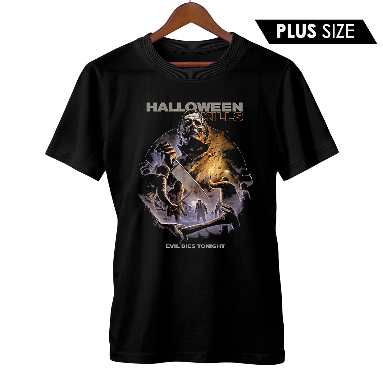 Camiseta Plus Size Halloween Kills | O Mal Morre Esta Noite | Filme de Terror
