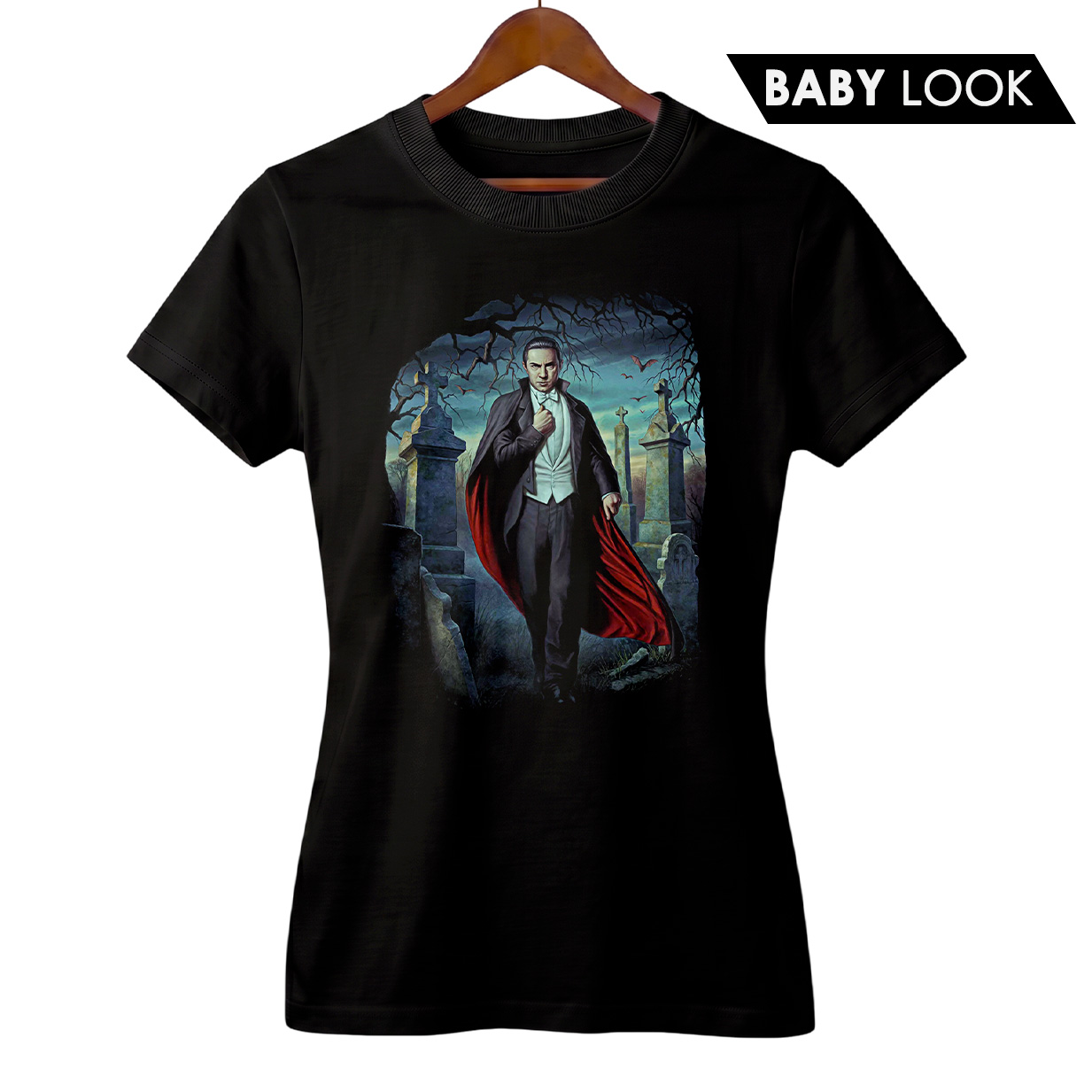 Baby Look Feminina Drácula | O Conde Bela Lugosi | Filme de Terror