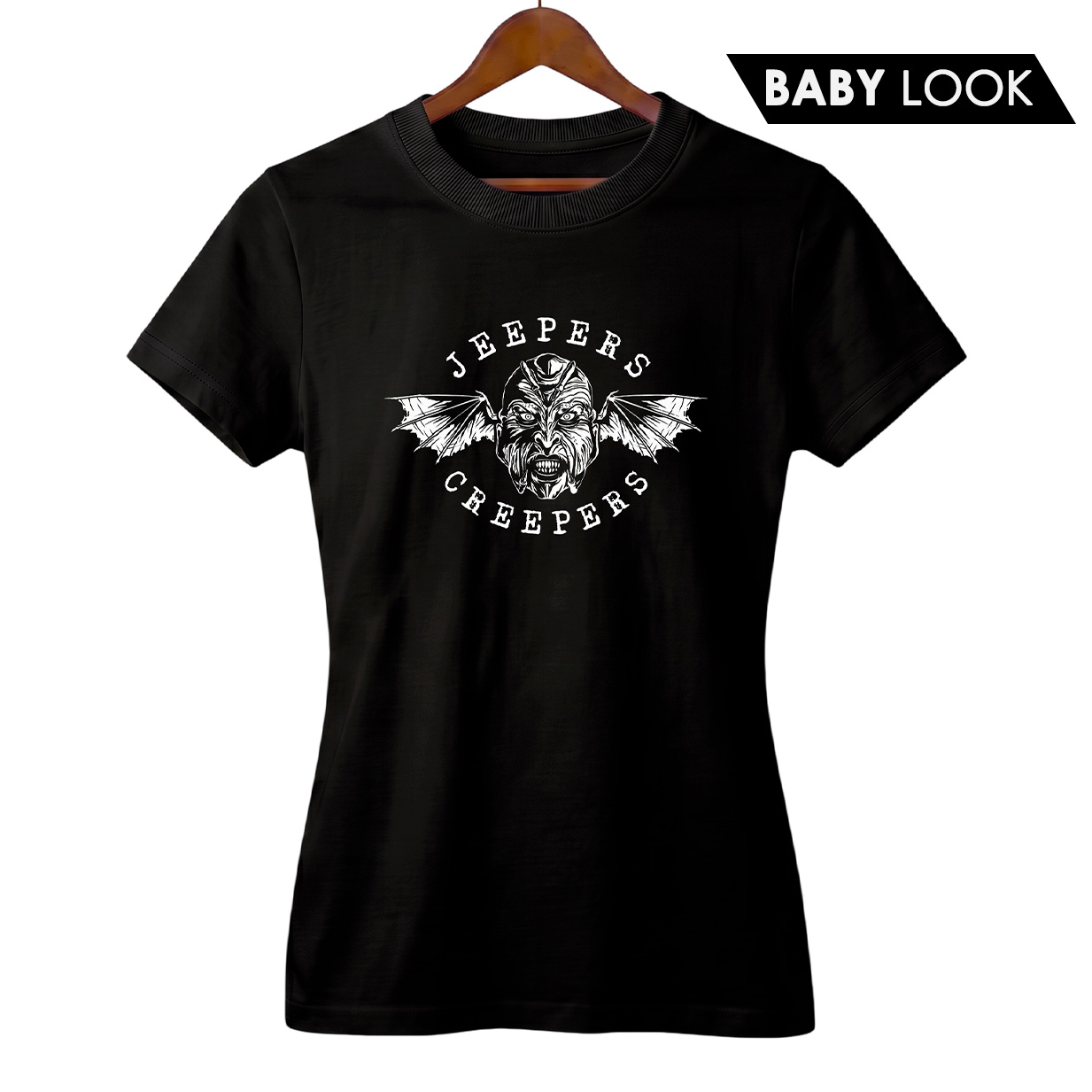 Baby Look Feminina Olhos Famintos + Banda Avenged Sevenfold | Rock Horror