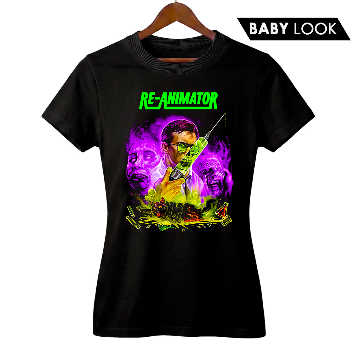 Baby Look Feminina Re-Animator | Filme de Terror