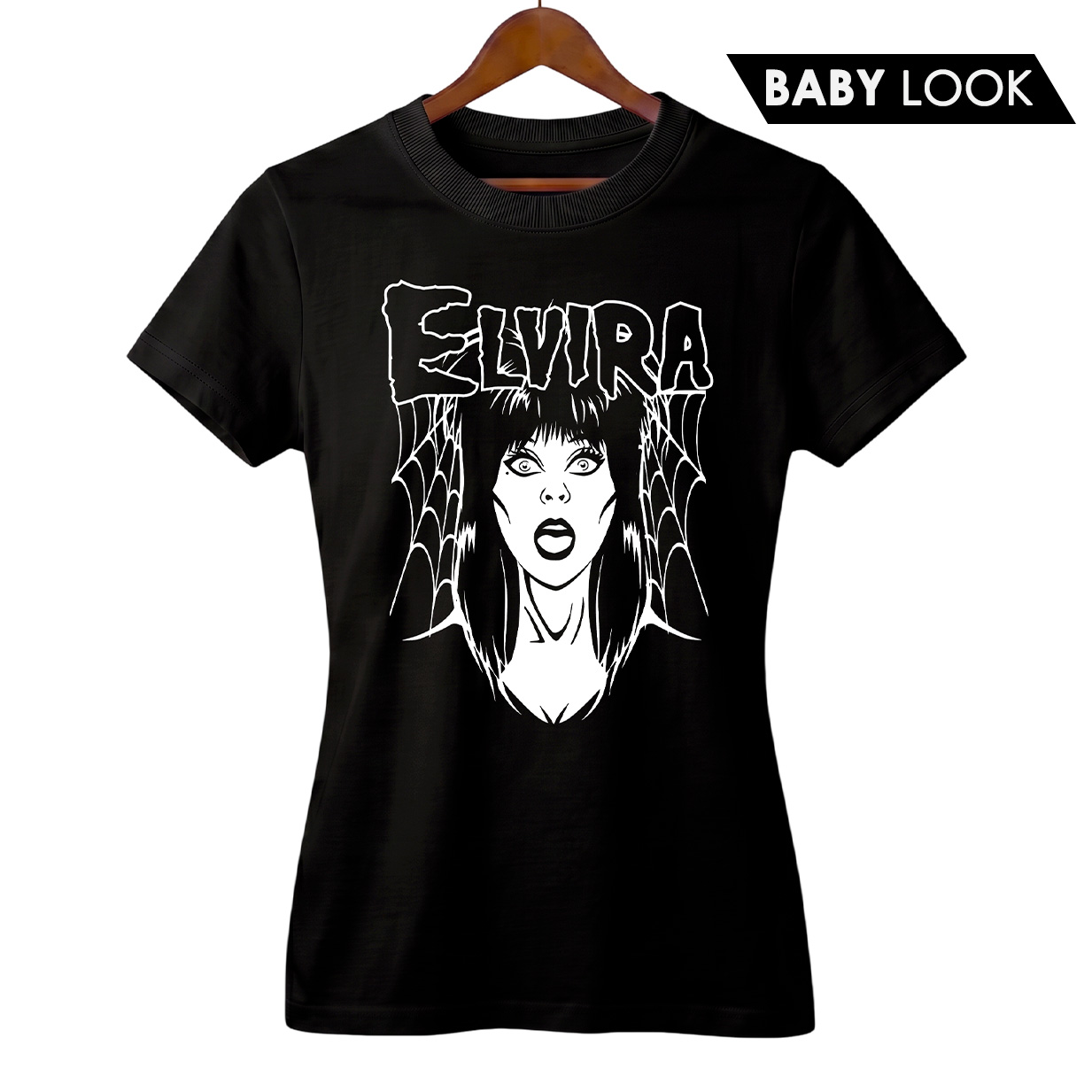Baby Look Feminina Elvira + Banda Misfits | Rock Horror