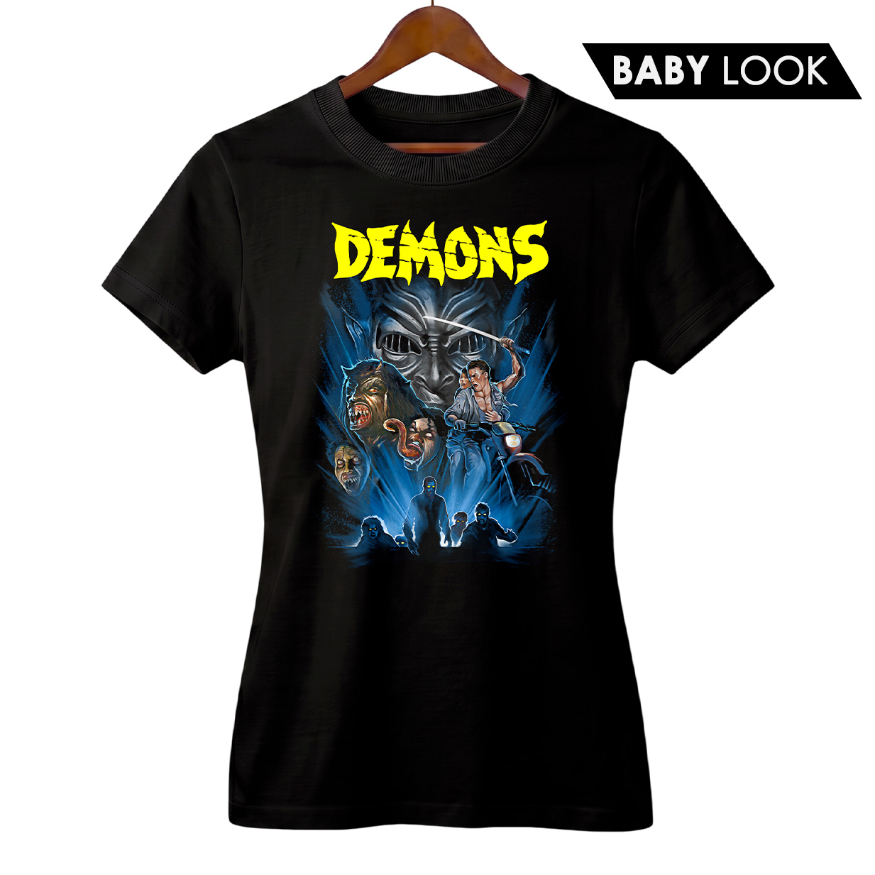 Baby Look Feminina Demons – Filhos das Trevas | Filhos do Inferno | Filme de Terror