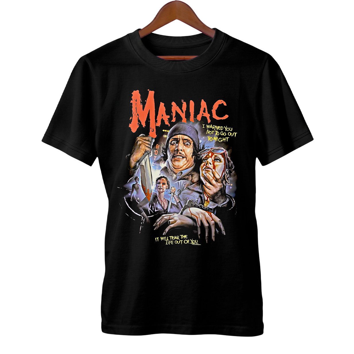 Camiseta O Maníaco | Filme de Terror