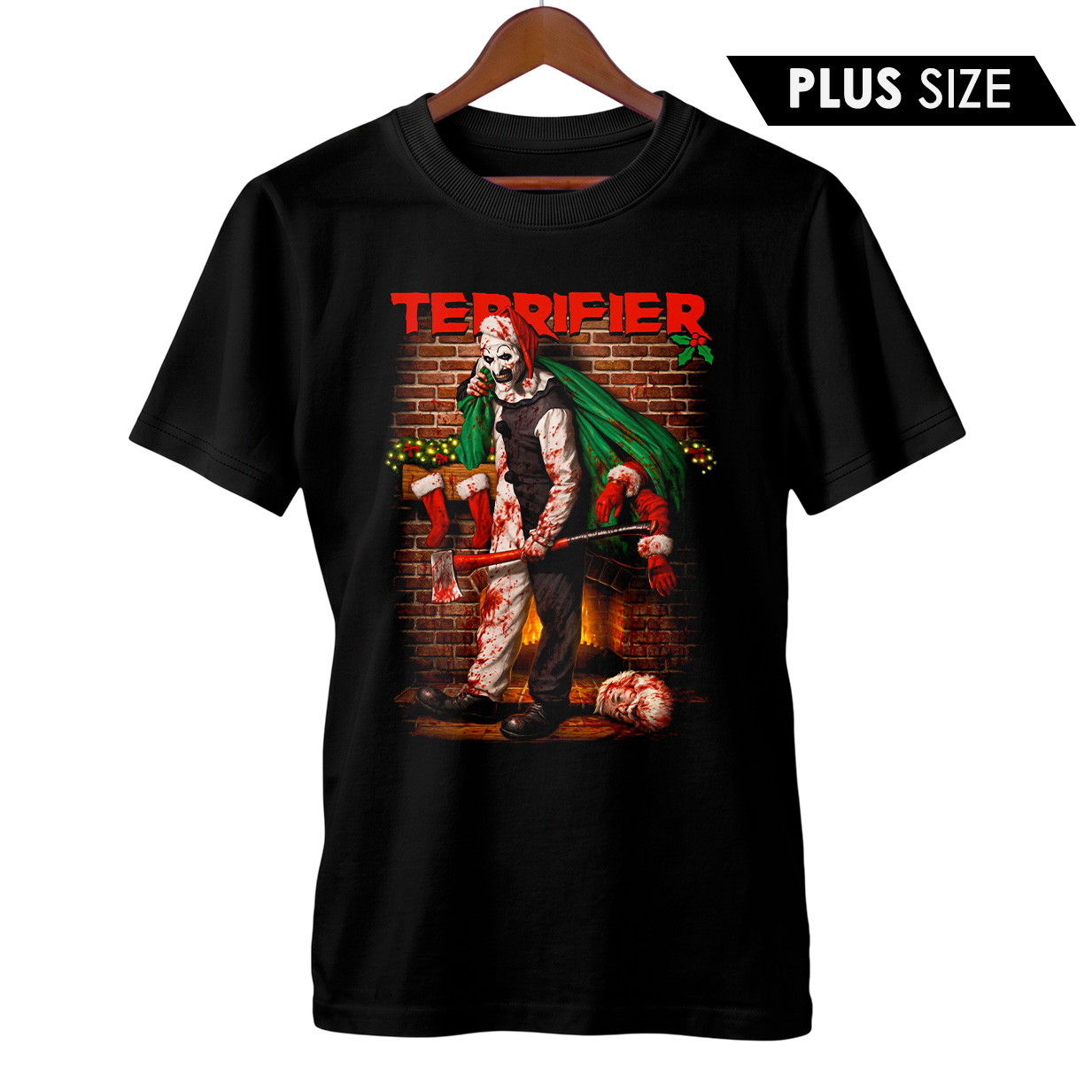 Camiseta Plus Size Terrifier | Slasher de Natal | Filme de Terror