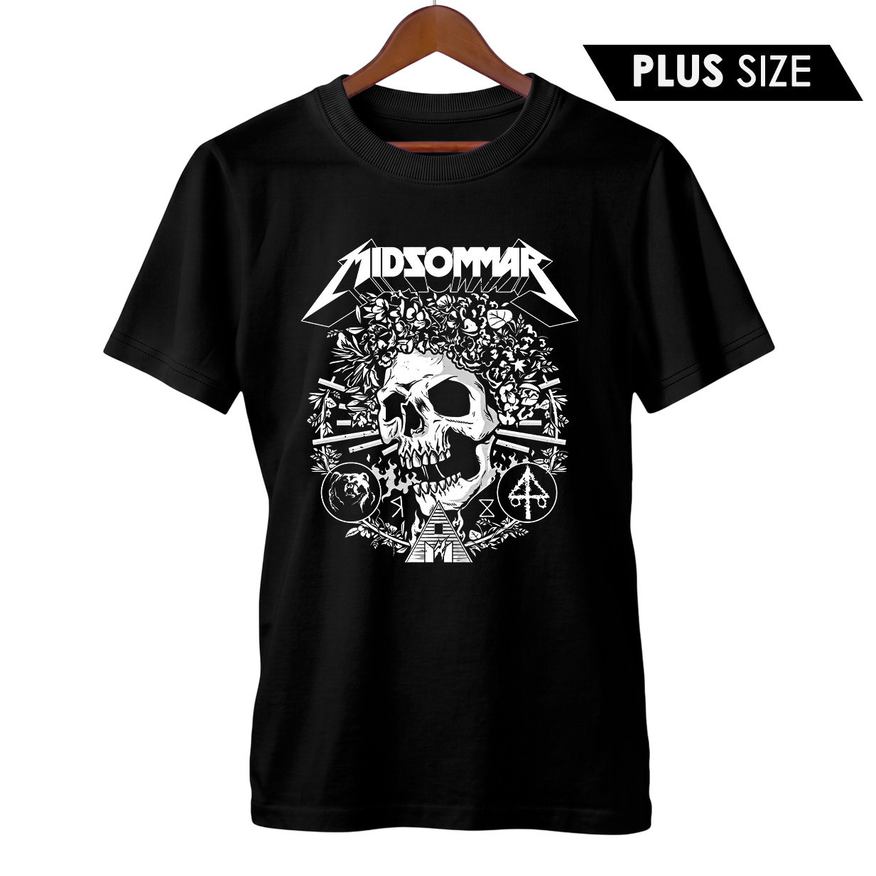 Camiseta Plus Size Midsommar + Banda Metallica | Rock Horror
