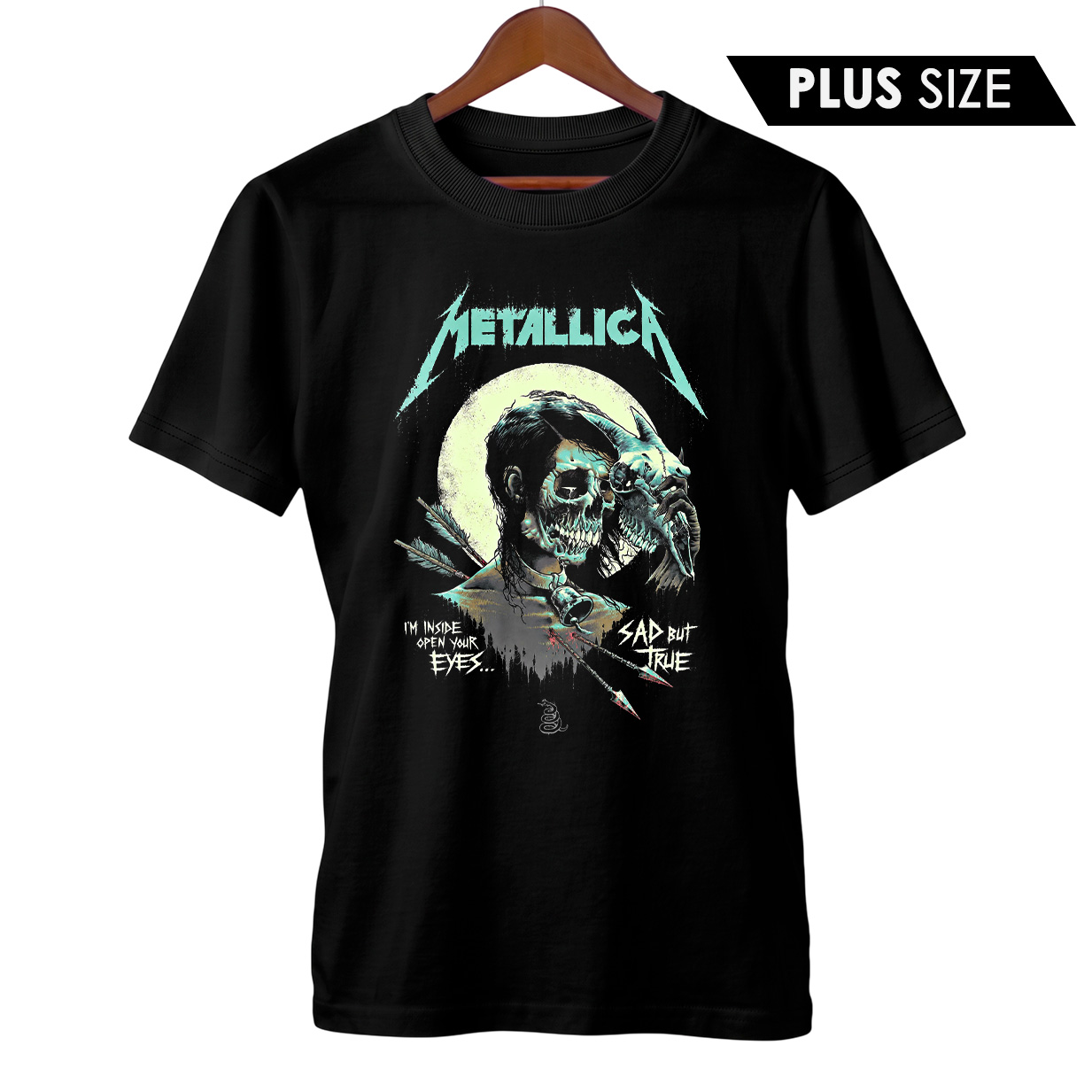 Camiseta Plus Size Metallica | Sad But True | Rock