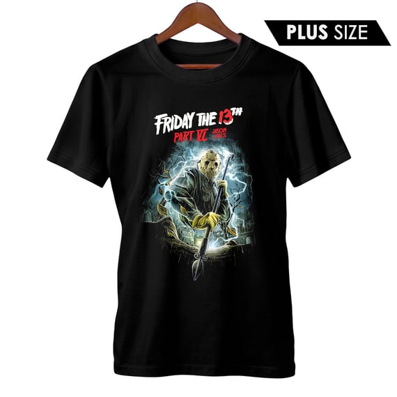 Camiseta Plus Size Sexta-Feira 13 - Parte 6 | Jason Vive | Filme de Terror