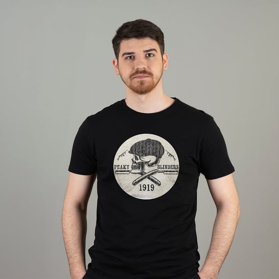 Camiseta - Skull Peaky Blinders texture